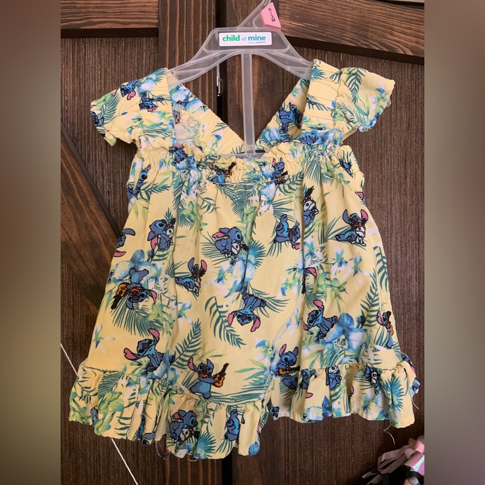 Disney Stitch short and shirt set